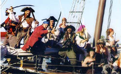 Pirates and buccaneers invade Key West during 
Pirates in Paradise Festival.